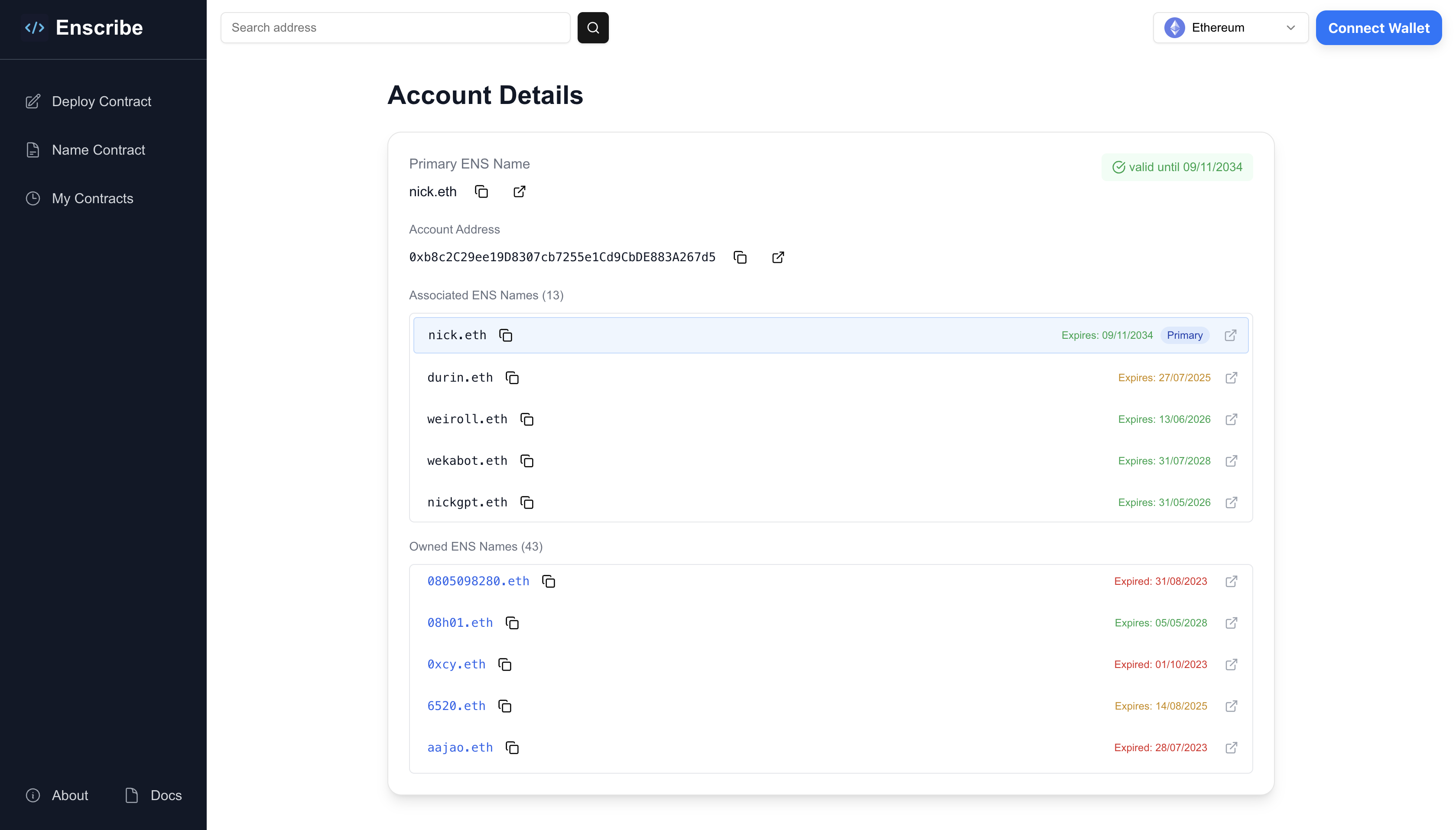 Account Details View