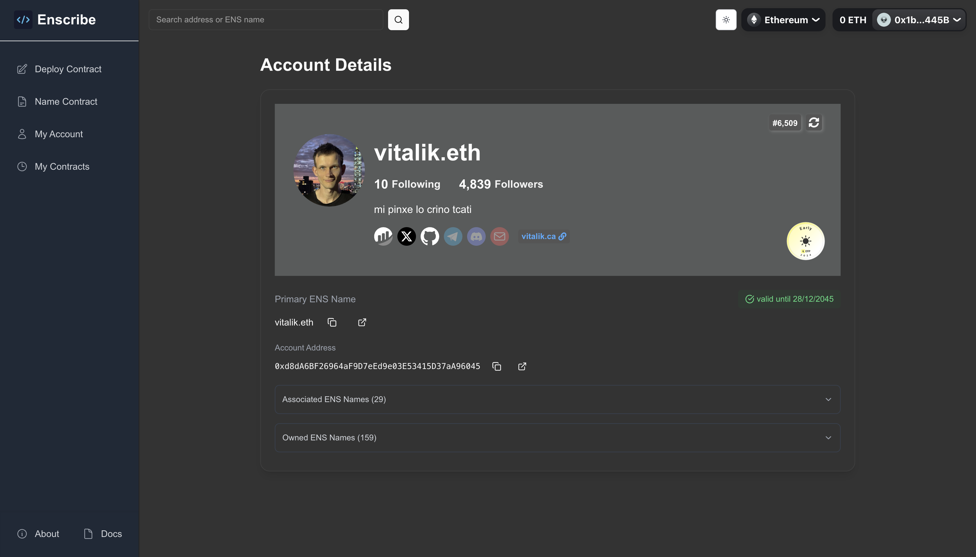 Account Details