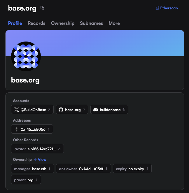 Base.org imported on ENS