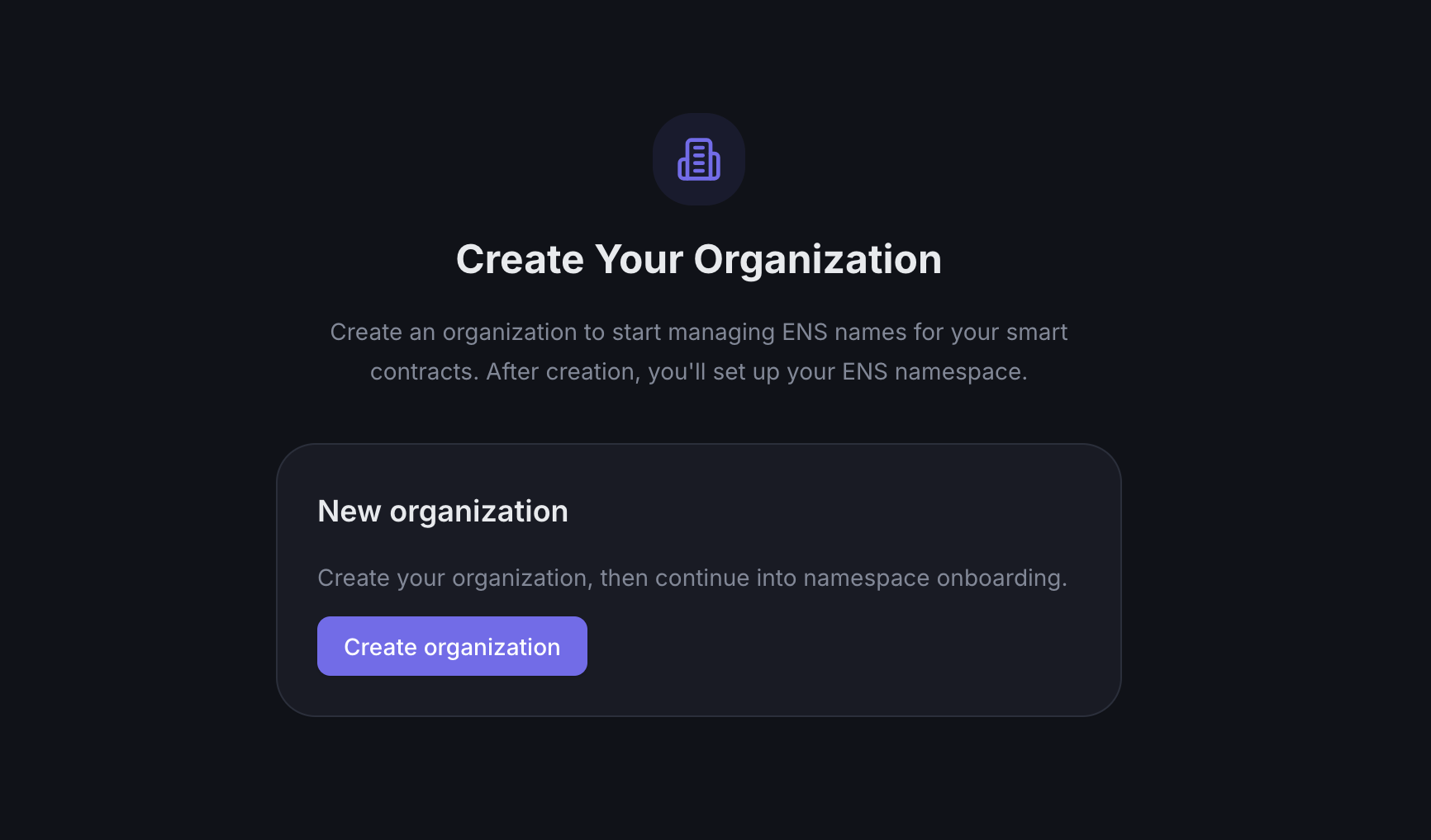 create org