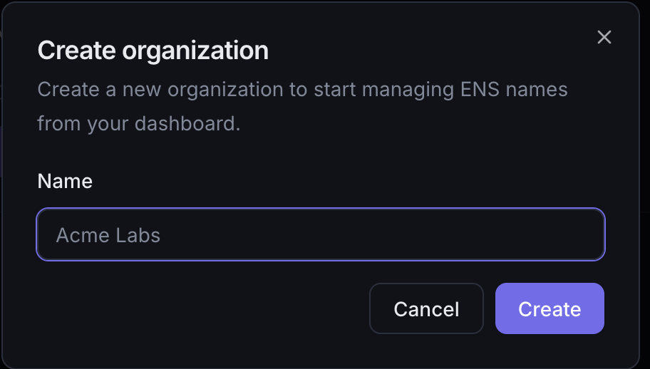 org name