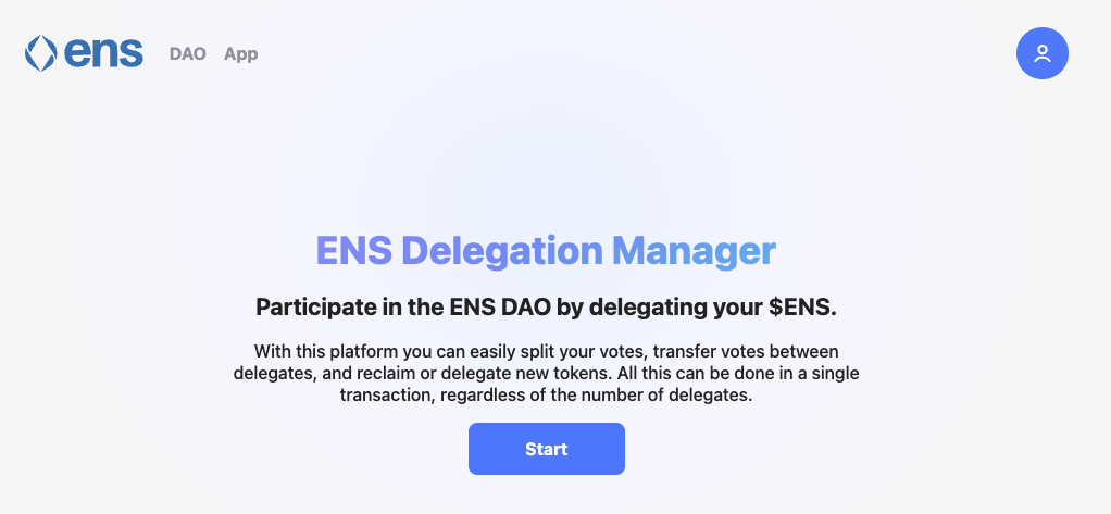 ENS Delegation Manager