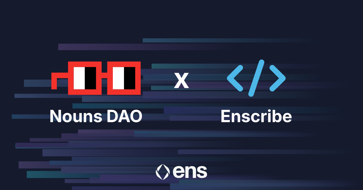 Nouns x Enscribe logos