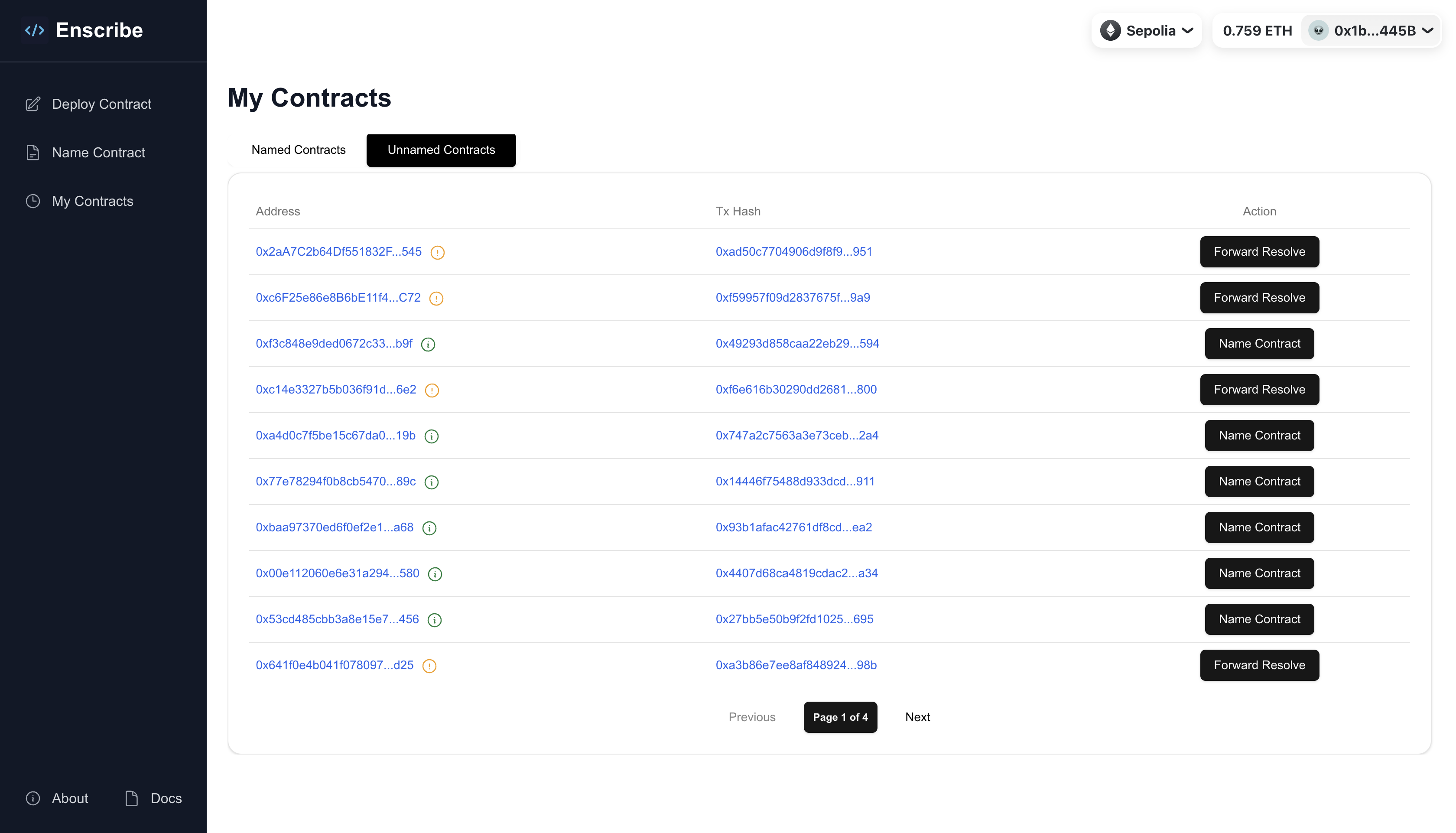 Unnamed Contracts Tab