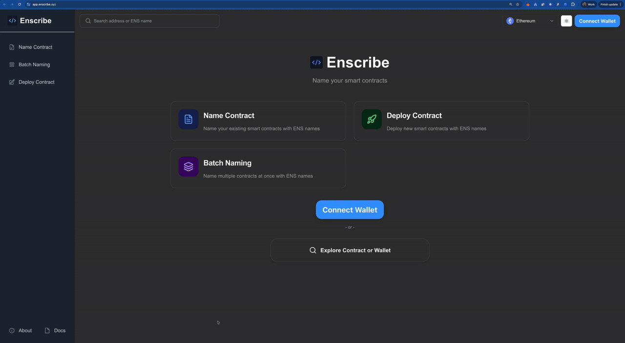 Demo of search modal