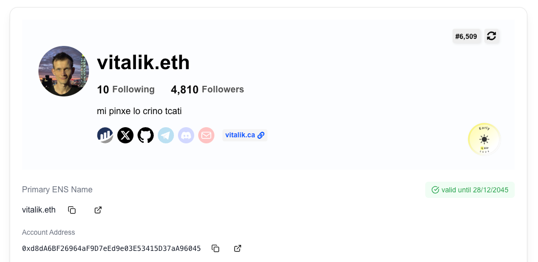 vitalik.eth EFP profile